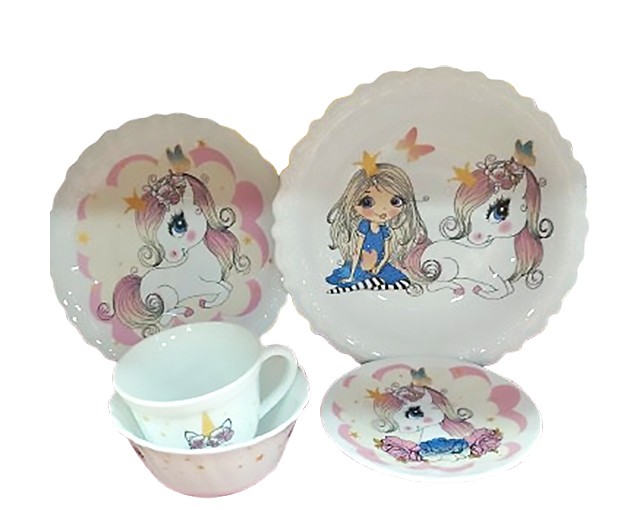 Children's plate set Unicorn